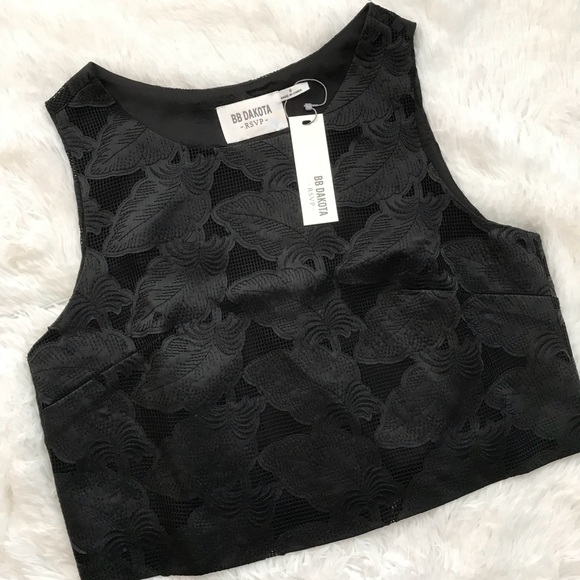 COPY - BB DAKOTA RSVP ♣️ Sleeveless Crop Top NWT - Picture 1 of 5